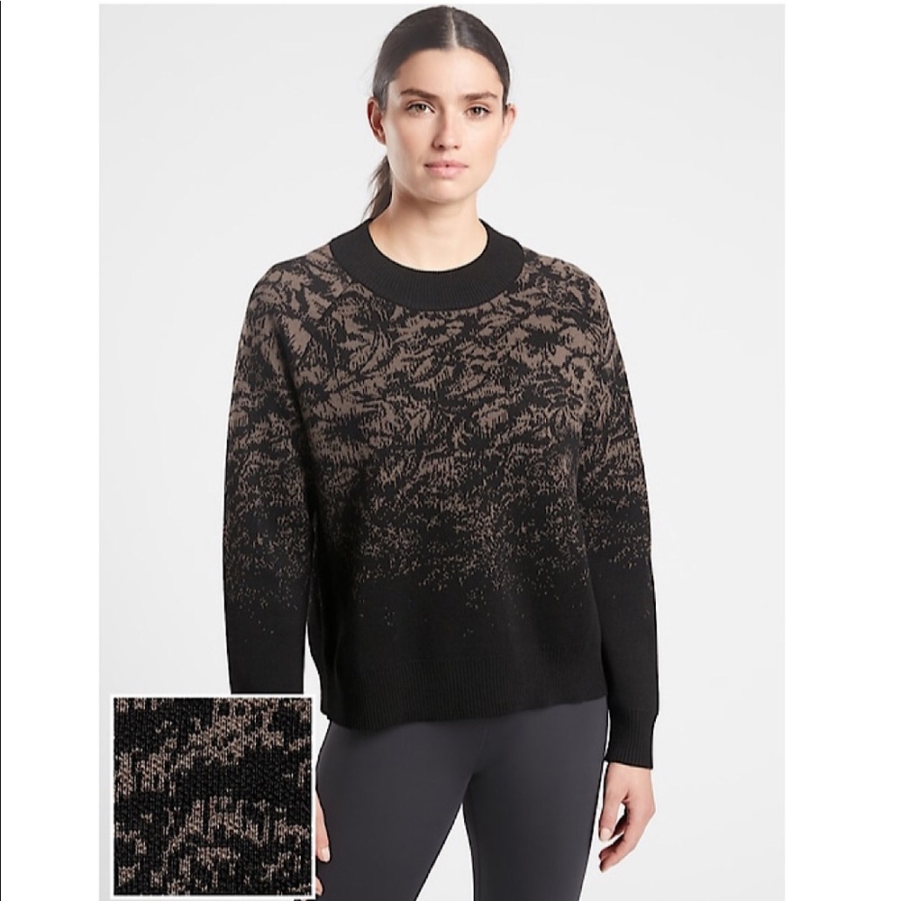 Athleta Jacquard Crew Sweater